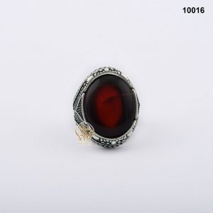 خاتم فضة رجالي تركي مع العقيق اليماني الأحمر الكرزي خاتم فضة رجالي تركي مع العقيق اليماني الأحمر الكرزي