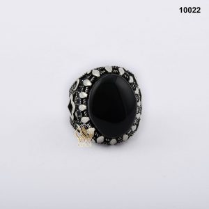 خاتم فضة رجالي تركي مع العقيق اليماني الأسود خاتم فضة رجالي تركي مع العقيق اليماني الأسود