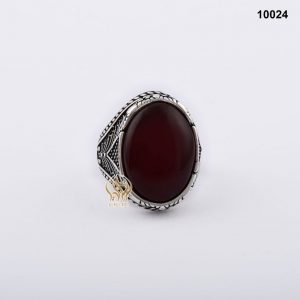 خاتم فضة رجالي تركي مع العقيق اليماني الأحمر الكرزي خاتم فضة رجالي تركي مع العقيق اليماني الأحمر الكرزي