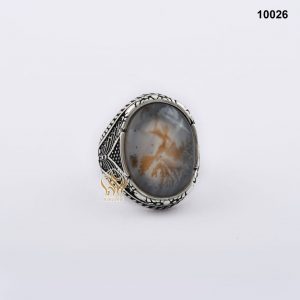 خاتم فضة رجالي تركي مع العقيق اليماني المشجر خاتم فضة رجالي تركي مع العقيق اليماني المشجر