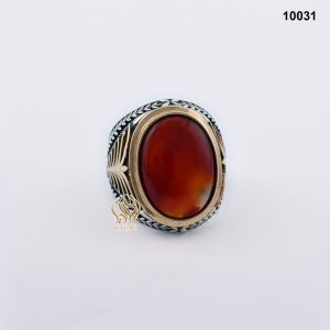 خاتم فضة رجالي تركي مع العقيق اليماني الأحمر الرماني خاتم فضة رجالي تركي مع العقيق اليماني الأحمر الرماني