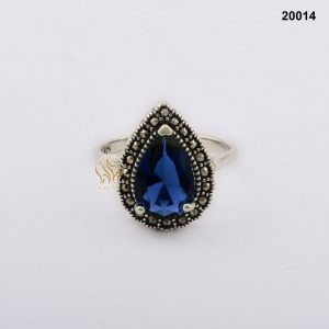 خاتم فضة نسائي تركي مرصع بالكريستال خاتم فضة نسائي تركي مرصع بالكريستال