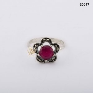 خاتم فضة نسائي تركي مرصع بالكريستال خاتم فضة نسائي تركي مرصع بالكريستال