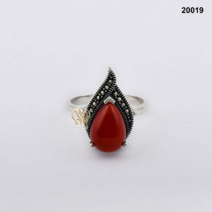 خاتم فضة نسائي تركي مرصع بالكريستال خاتم فضة نسائي تركي مرصع بالكريستال