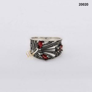 خاتم فضة نسائي تركي مرصع بالكريستال خاتم فضة نسائي تركي مرصع بالكريستال