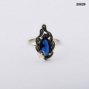 خاتم فضة نسائي تركي مرصع بالكريستال خاتم فضة نسائي تركي مرصع بالكريستال