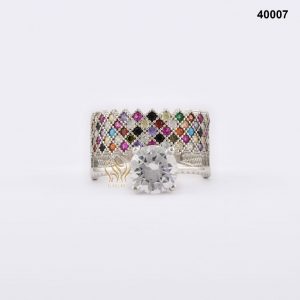 محبس فضة نسائي تركي مرصع بالكريستال محبس فضة نسائي تركي مرصع بالكريستال