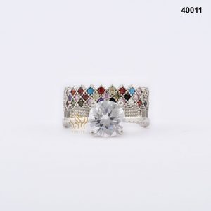 محبس فضة نسائي تركي مرصع بالكريستال محبس فضة نسائي تركي مرصع بالكريستال