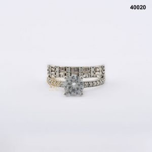 محبس فضة نسائي تركي مرصع بالكريستال محبس فضة نسائي تركي مرصع بالكريستال