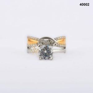 محبس فضة نسائي تركي مرصع بالكريستال