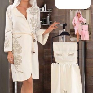 طقم مناشف حمام تركي للنساء